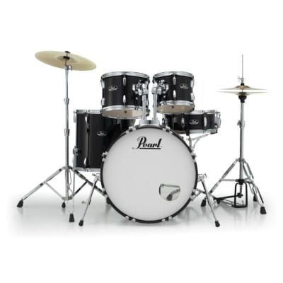 Pearl Roadshow 5pc Drum Set w/Hardware & Cymbals Jet Black RS525SC/C31 image 14