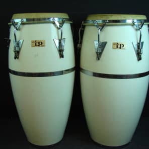 Vintage Latin Percussion LP Patato Congas Made in USA White Conga