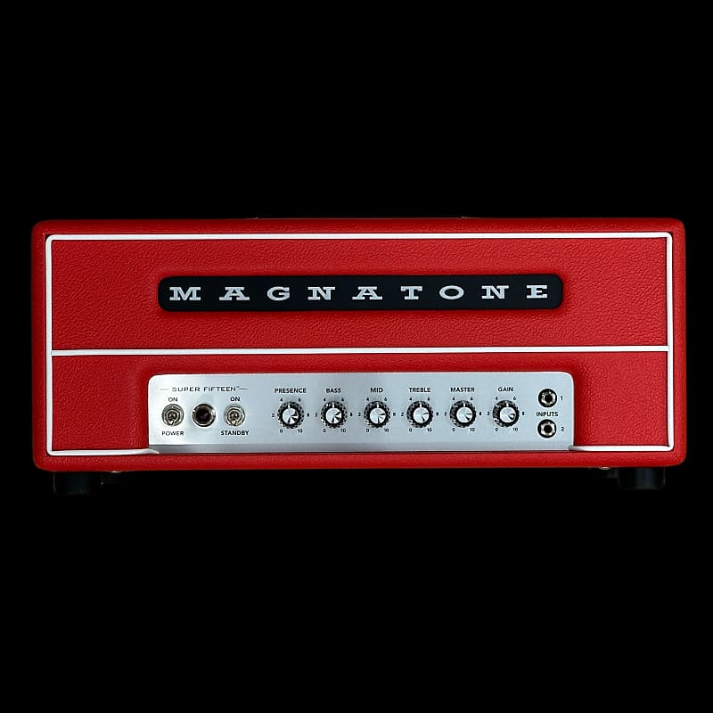 Limited Run Magnatone Custom Super Fifteen 15-Watt Guitar Amp Head 2024 - Red image 1