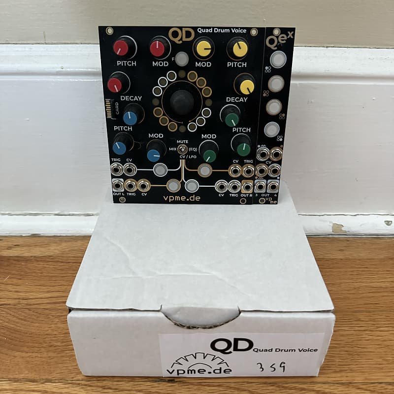 VPME.DE Quad Drum eurorack synthesizer + Expander Reverb