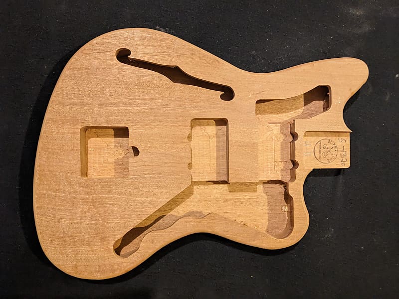 JM Guitar body, US Made, Half Hollow, Mahogany, #5-1320 image 1