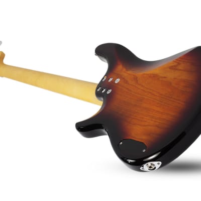 Schecter 2491 4-String Bass Guitar, 3 Tone Sunburst, CV-4 image 3