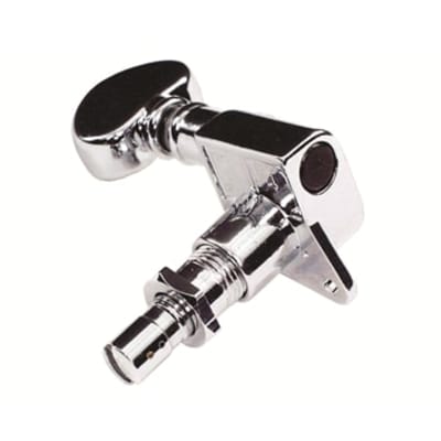 Grover 406C6 Rotomatic Mini 6 in Line Self Locking Machine Heads, Chrome image 2
