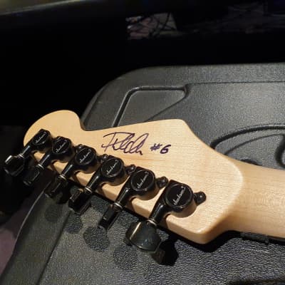 Jackson USA Custom Shop Def Leppard Tour Played Phil Collen Hand-Painted Splatter Signed Guitar PC1 image 21