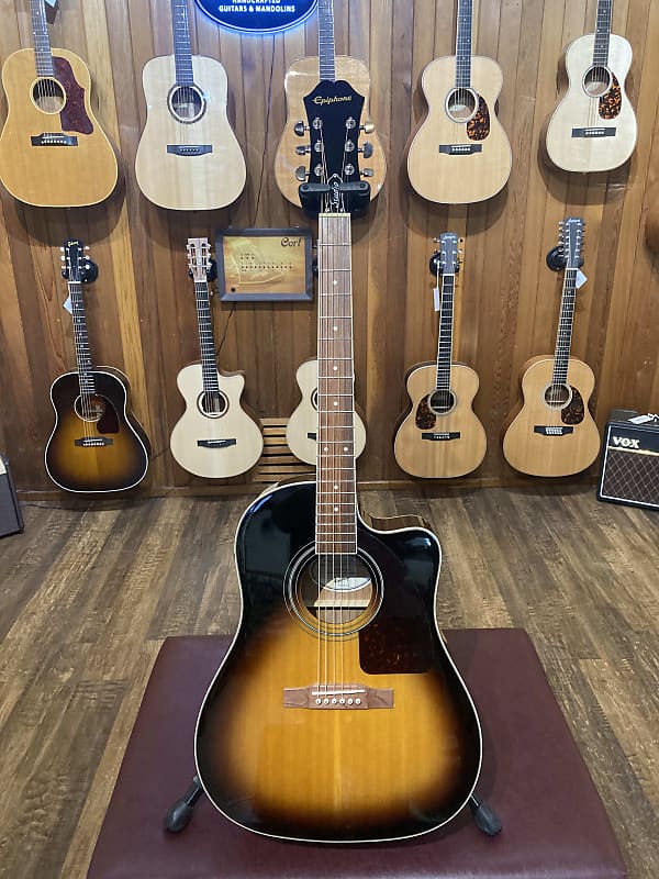 Epiphone J-45EC Studio Acoustic Electric Guitar w/Case