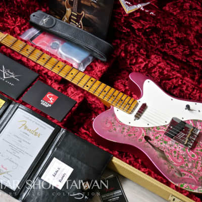 2018 Fender Custom Shop Limited Edition 50's Thinline Telecaster Relic-Pink Paisley. image 1