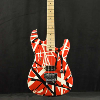 Demo - EVH Striped Series Red with Black Stripes image 2