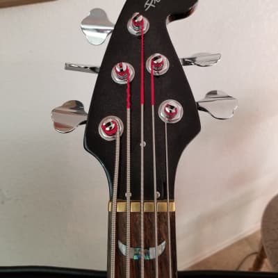 Prestige 5 String Bass Guitar 2000's Transparent Black image 4