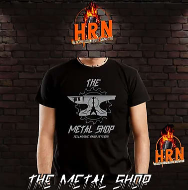 T-Shirt THE METAL SHOP HellAphonic Radio Network HRN T-shirt (SPECIFY SIZE) Black image 1