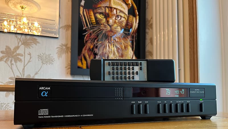 Original Arcam Alpha Compact Disc CD Player - Dual 16-bit TDA1541 DAC - SERVICED  			
