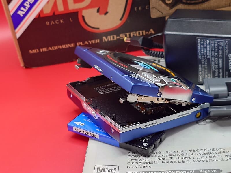 アイドル  Man CD&Blu-ray RARE Alps Alpine Ceremo50 Blue Sharp MD-ST601-A Walkman | Reverb