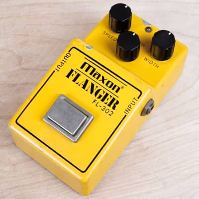 Maxon FL-302 Flanger Vintage 1981 Made in Japan MIJ Yellow