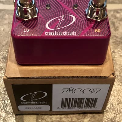 Crazy Tube Circuits  Ziggy v2 Overdrive/Distortion Purple in the Original Box image 2