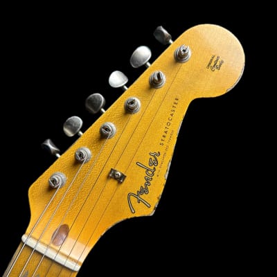 Mint Fender Custom Shop 58 Strat Relic Faded Aged Chocolate 3-color Sunburst w/case image 5