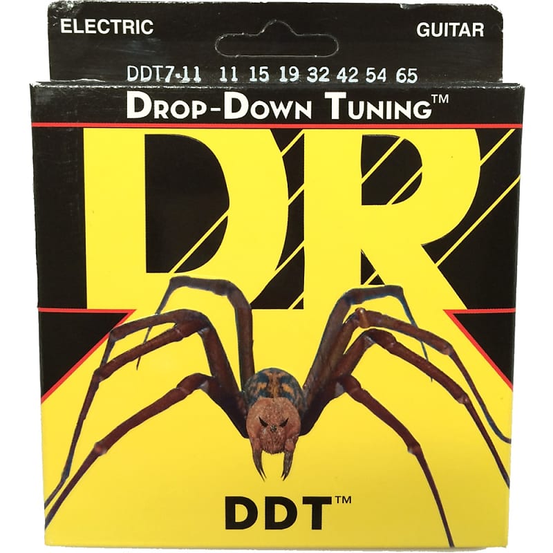 DR Strings DDT Drop Down Tuning Electric Guitar Strings: 7-String Heavy 11-65 image 1
