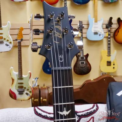 Paul Reed Smith PRS Wild West Guitars Special Run CE 24 Painted Black Neck 57/08 Covered Pickups Faded Grey Black Blue Burst 7.65 LBS image 5