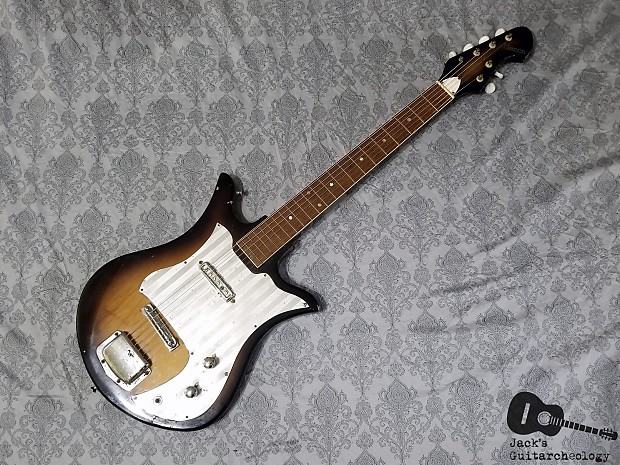RARE Decca / Teisco T-1 Tulip Electric Guitar w/ RARE Decca / Teisco T-1 Tulip Electric Guitar w/
