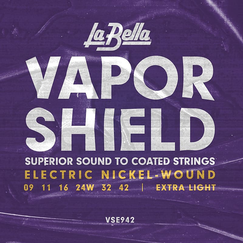 LA BELLA La Bella Vapor Shield | Muta di corde per chitarra elettrica - packaging borsa VSE942-BORSA Scalatura: image 1