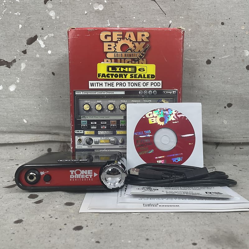 Line 6 GearBox Gold Bundle with Toneport D.I. USB Recording Reverb