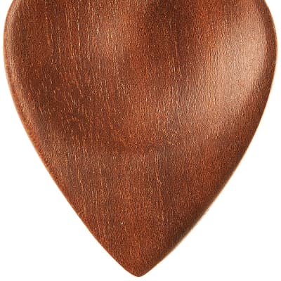 W4M Dark Nanto Luxury Guitar Pick - Heart Shape - Right Hand - Dimple Thumb - Groove Index image 1