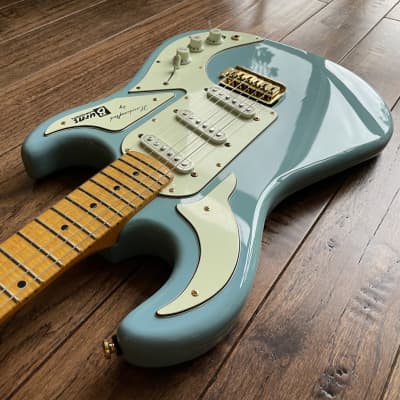 Burns of London Club Series Marquee Reissue Electric Guitar Blue strat image 6