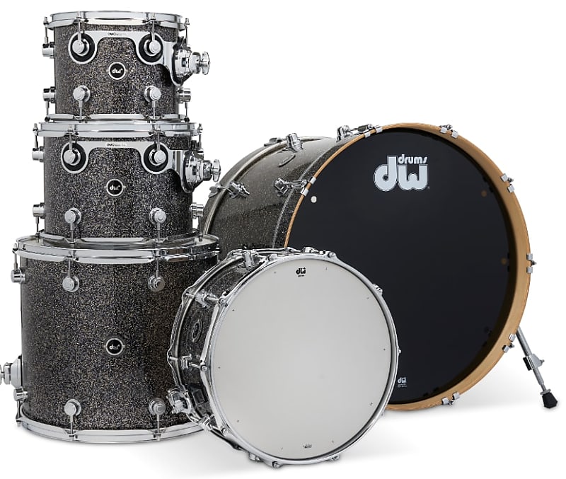 DW Drums DWe 5-Piece Shell Pack- Black Galaxy image 1