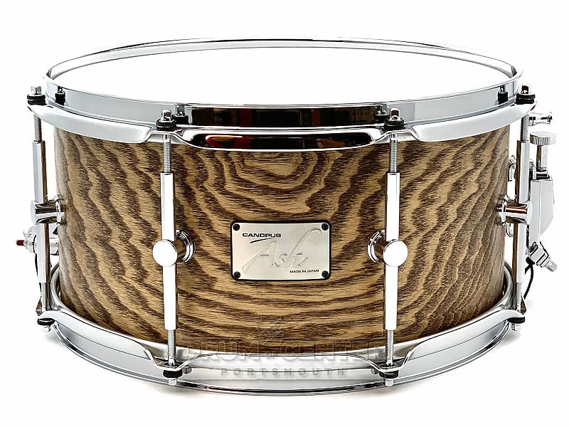 Canopus Ash Snare Drum 13x6.5 Natural Grain OIl