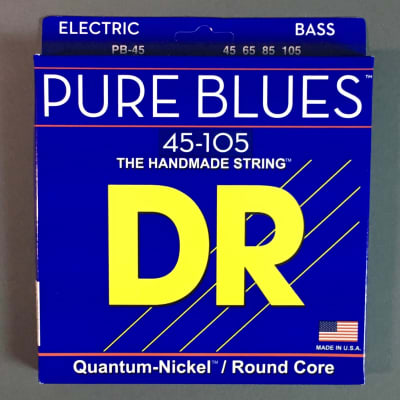 DR Strings Pure Blues 45-105 Bass Guitar Strings (PB-45), Quantum-Nickel / Round Core image 1