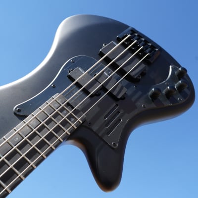 Schecter DIAMOND SERIES Stiletto-4 Stealth Pro- Satin Black Left Handed 4-String Electric Bass Guitar (2023) for sale