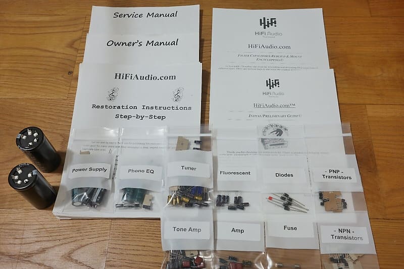 Pioneer SX-D7000 restoration kit filter capacitor repair rebuild fix  			