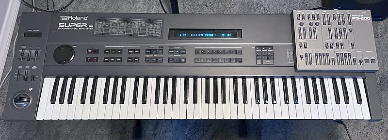 Roland SUPER JX JX-10 アナログシンセ PG-800付き Roland Super JX-10 76-Key Polyphonic Synthesizer w/Vecoven