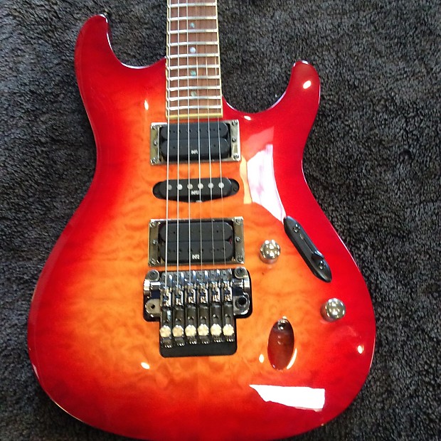 2007 Ibanez S Series S470DXQM RVK Red Viking | Reverb