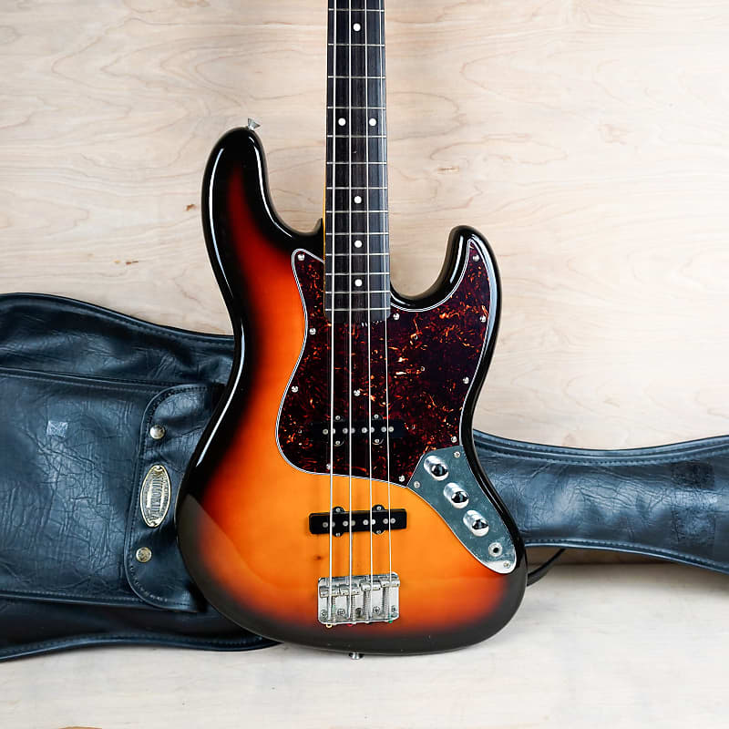 Fender JB-62 Jazz Bass Reissue MIJ 1989 Sunburst E Serial Vintage