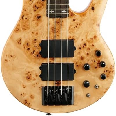 Michael Kelly Pinnacle 4-String Bass Electric Bass Guitar with Natural Burl Finish image 3