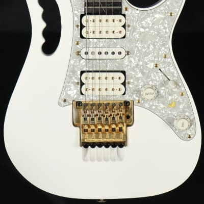 Ibanez Steve Vai Owned/Signed JEM JEM7V-WH White Electric Guitar w/ OHSC LI Practice Guitar image 1