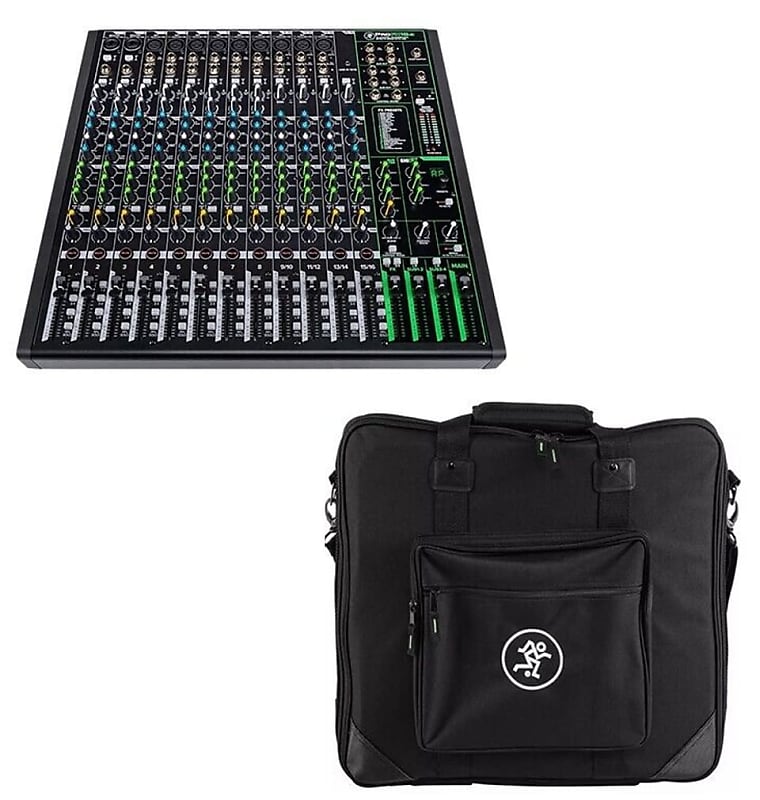Mackie ProFX16v3 16-Channel Unpowered Mixer USB Bundle With Waveform Oem Daw 4x Mophead 10 Foot Trs Cable 4x 10 Foot Xlr Cable 2x 1 4 To 3 5mm Adapter 10x Cable Ties And Microfiber Cloth