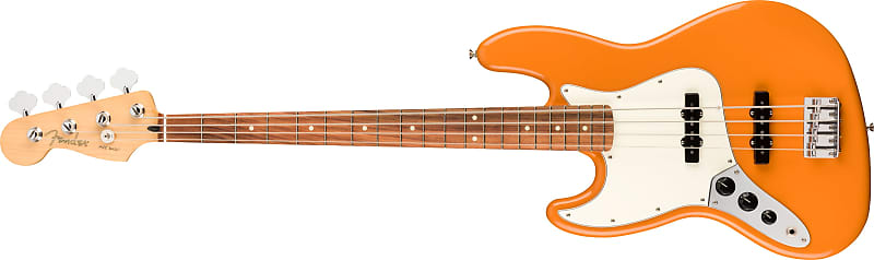 Fender Player Series 4-String Electric Jazz Bass Guitar Left Handed Capri Orange image 1