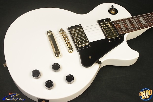 Epiphone les paul studio white deals gold