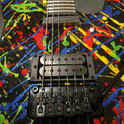 Jackson USA Custom Shop Def Leppard Tour Played Phil Collen Hand-Painted Splatter Signed Guitar PC1 image 18