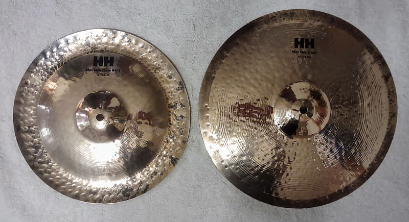 Sabian 15005MPLB HH Low Max Stax Set 12/14" Cymbal Pack - Brilliant image 1