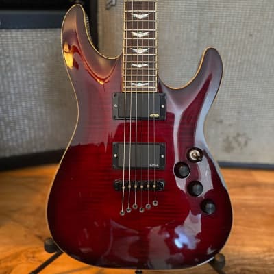 Schecter C1 plus Translucent black Cherry With EMG Pickups & locking Tuners for sale