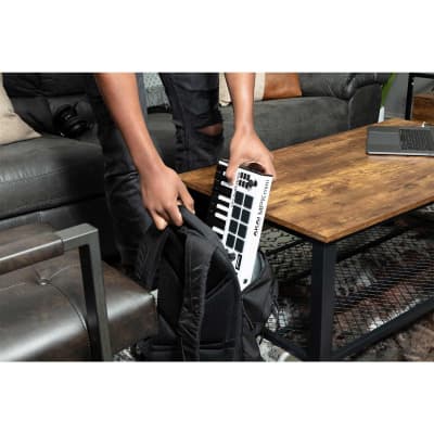 Akai MPK Mini MK3 25-Key USB Keyboard & Pad Controller White, Software & Earbuds image 10