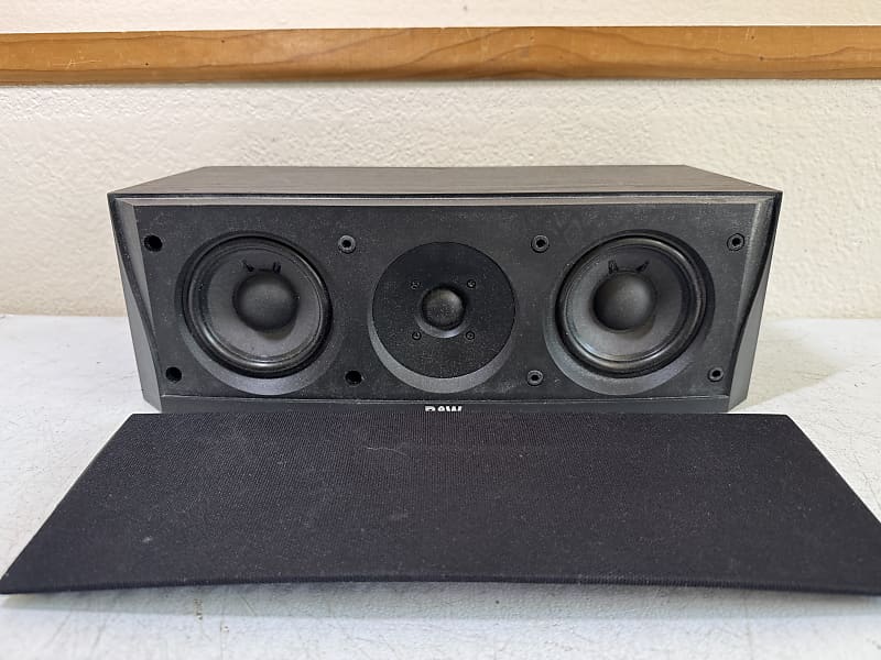 Bowers &amp; Wilkins B&amp;W CC3 Black Center Channel Speaker Home Theater Surround  			
