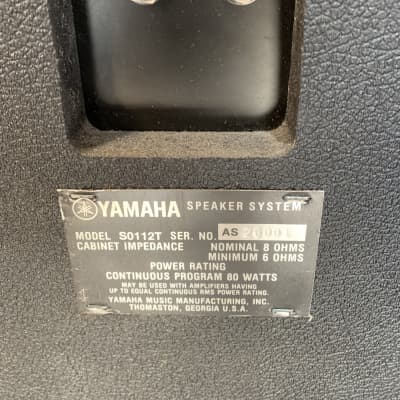 Yamaha S0112T Speaker Pair 1x12” 1x10” 4-horns | Reverb