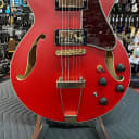 Ibanez Artcore Expressionist AMH90 Semi-hollowbody Electric Guitar - Cherry Red Flat