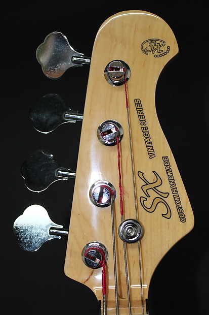 SX Custom Handmade Vintage Series 4 String Bass with Fender