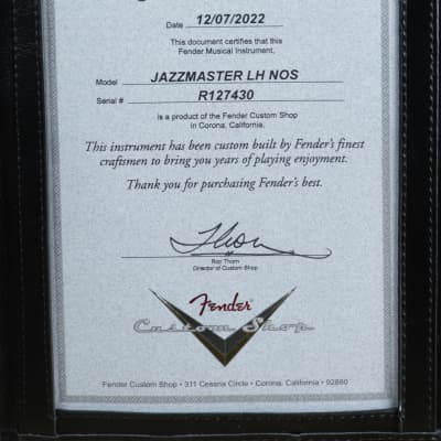 Fender Custom Shop Dealer Select CuNiFe Wide Range Jazzmaster Relic Sonic Blue Left Handed R127430 image 7
