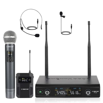 Phenyx Pro PTU 71 1H1B Wireless Microphone System Dual Wireless