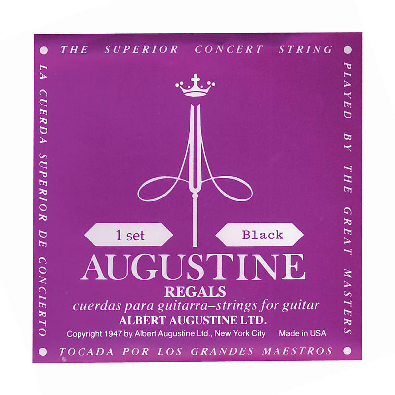 Augustine ARBK Regal Black String Set Reverb UK