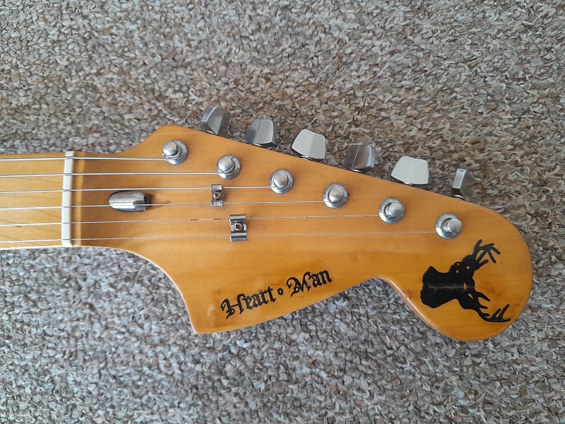 Heart Man by Suzuki Stratocaster late 1970s - Black Made in